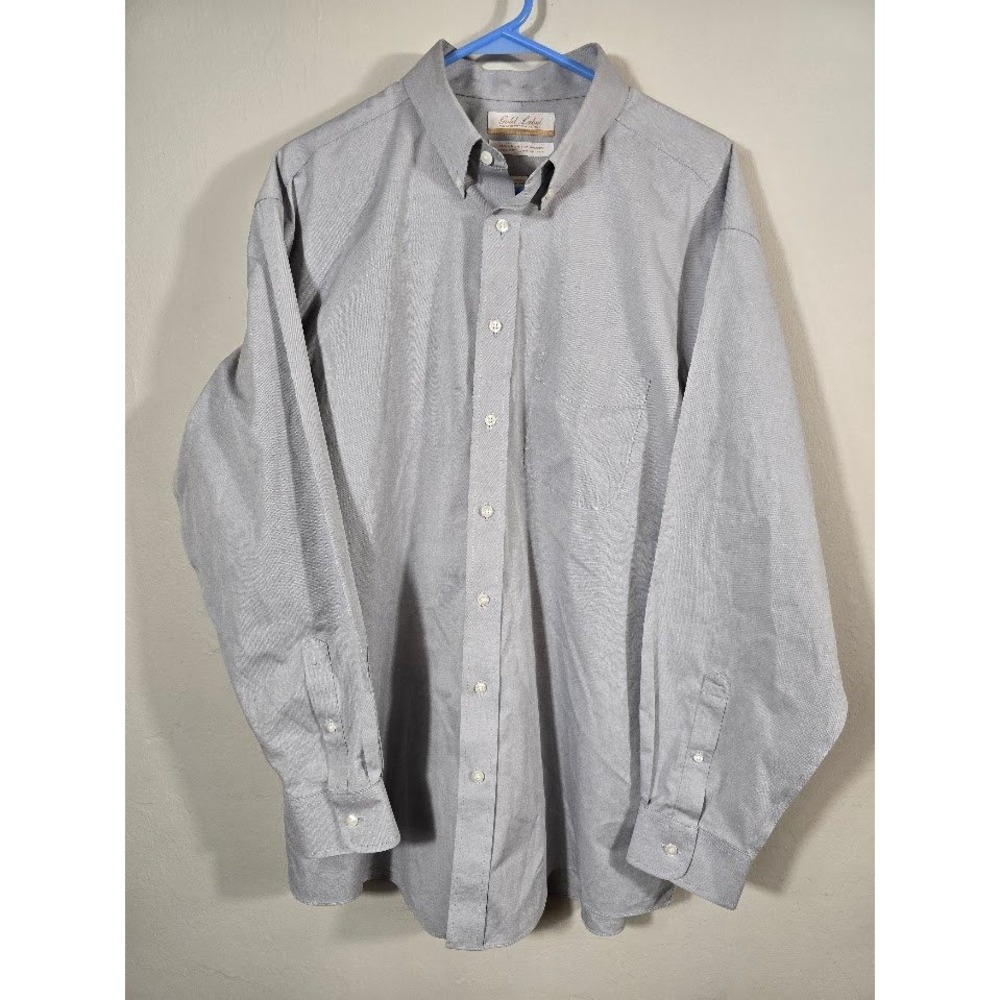 Roundtree &‎ York Gold Label Button Down Long Sleeve Dress Shirt Mens Size 17